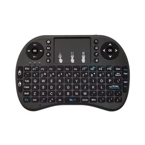 Teclado I8 retroiluminado inglés ruso español Air Mouse 2,4 GHz Touchpad teclado inalámbrico de mano para Tv Box Android X96 - Product Image 1