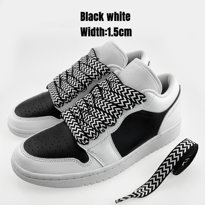 Negro blanco 1,5 cm de ancho