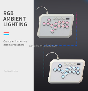 Classico A50 tastiera da gioco con cavo Controller POWKIDDY comoda tastiera da gioco RGB illuminazione ambientale retrò scatola per videogiochi - Product Image 6
