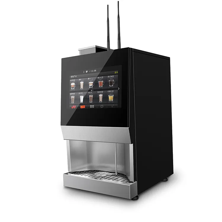 Автомат для мгновенного кофе, монет, купить кофе, эспрессо, латте, автоматическая машина для мгновенного эспрессо и емкость для молока