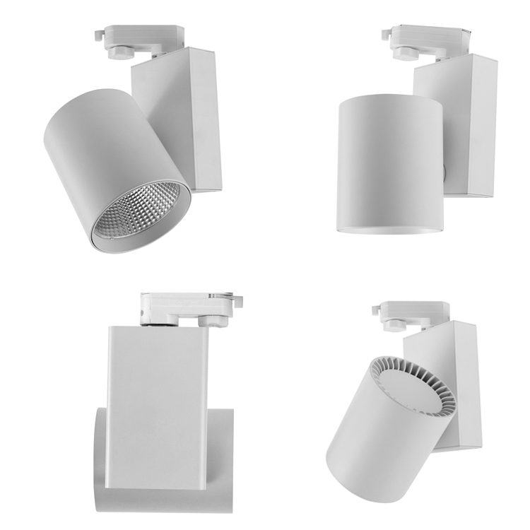 Foshan track light store lights manufactures  3 fase  track spot rail lamp  52w led track light for shop