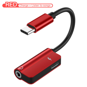 高品质USB C型二合一音频电缆3.5毫米插孔耳机辅助耳机适配器聚氯乙烯护套直径投影仪 - Product Image 5