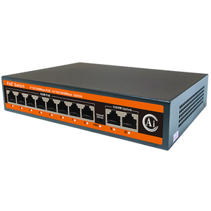 OEM/ODM 10 port PoE anahtarı 8 Port Ethernet ağ anahtarları 2 * watchdog VLAN AI PoE anahtarı ile Uplink - Product Image 3