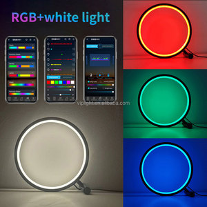 Yaratıcı RGBIC masa lambası USB kumandalı akıllı APP kontrol masa ortam ışığı oyun masa lambası uzaktan ev dekorasyon ile - Product Image 4