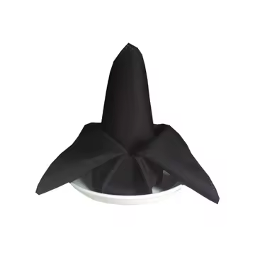 black napkin