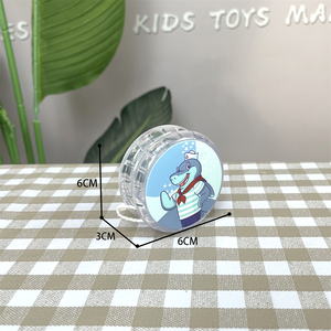OEM özelleştirilmiş baskı karikatür desen parlak Led yanıp sönen küçük yo yo topu klasik temizle plastik Toys oyuncaklar - Product Image 4