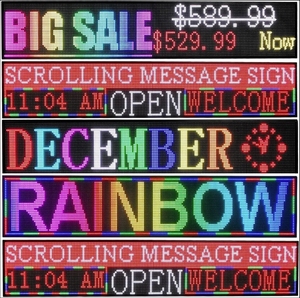 P10 SMD-Bildschirm leiste Voll farbige LED-Beschilderung Scroll-Text LED-Beschilderung Programmier bare LED-Anzeige im Freien WIFI-Steuerung - Product Image 6