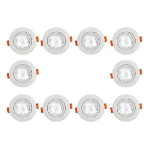 ไฟ LED แบบจุดสีขาวนวล12วัตต์6000K CCT แพ็ค10ชิ้นพร้อมฐาน MR11 SMD สำหรับห้องน้ำ Gu5.3 5W - Product Image 5