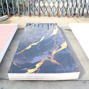 Bền Trọng lượng nhẹ thanh lịch thiết kế hiện đại không thấm nước <span class=keywords><strong>d</strong></span>ễ <span class=keywords><strong>d</strong></span>àng để cài đặt kết cấu bằng đá cẩm thạch PVC trang trí tường bảng điều khiển để sử <span class=keywords><strong>d</strong></span>ụng nhà - Product Image 2