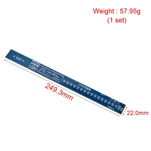 16 bit POV LED Stick luce bilanciere Kit da te agitazione STC89C52 51 microcontrollore elettronico Display blu/9Red