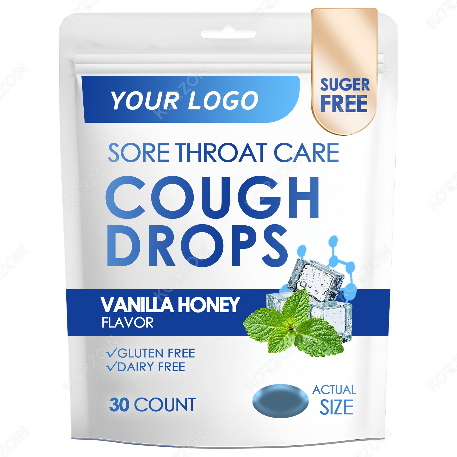 #03 OEM/ODM COOLING MENTHOL SORE THROAT LOZENGE 0 SUGER