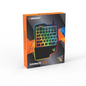 JERTECH GK10 35 Keys Ergonomic Multicolor Backlit Usb Wired Game <strong>Keypad</strong> Left One Hand Mini Gaming <strong>Keyboard</strong> - Product Image 4