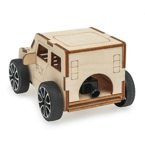 プルストリングカースクールテクノロジー手作りDIY科学実験楽しいゲームプルバックカー - Product Image 6