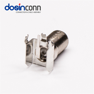 F tipi konnektör açılı dişi delikten PCB dayanağı bölme nikel kaplama - Product Image 2