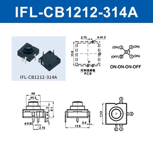 square 12mm On-on-on-off Self-locked Mini <strong>Push</strong> <strong>Button</strong> <strong>Switch</strong> Pcb Ce and Tuv Approval <strong>Push</strong> <strong>Button</strong> <strong>Switch</strong>