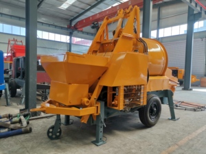 MINLE Bơm TRỘN BÊ TÔNG Diesel 40m 3/H/Máy Trộn Bê Tông Di Động Di Động Có Bơm Bán Tại Philippines - Product Image 4