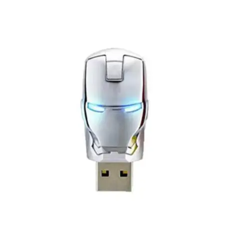 Memoria USB de Iron Man con luz LED inspirada en el icónico superhéroe