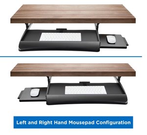 Cajón de teclado de metal deslizante de 21 pulgadas de ancho con plataforma de ratón bandeja de ordenador debajo del mostrador - Product Image 5
