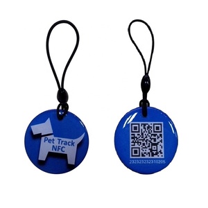 I Social Media condividono Nfc tag 213 Hang tag portachiavi personalizzato epossidico Nfc - Product Image 5