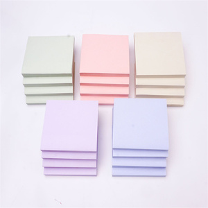 新奇促销新文具学生成人用50张彩色方形纸便签书 - Product Image 1