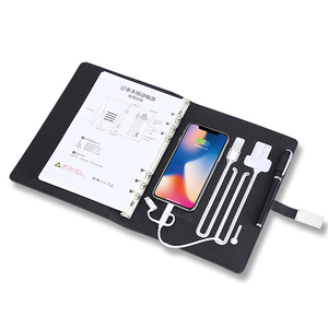 Cargador de teléfono comercial personalizado USB portátil U disco multifuncional banco de energía portátil carga inalámbrica cuaderno de hojas sueltas - Product Image 3