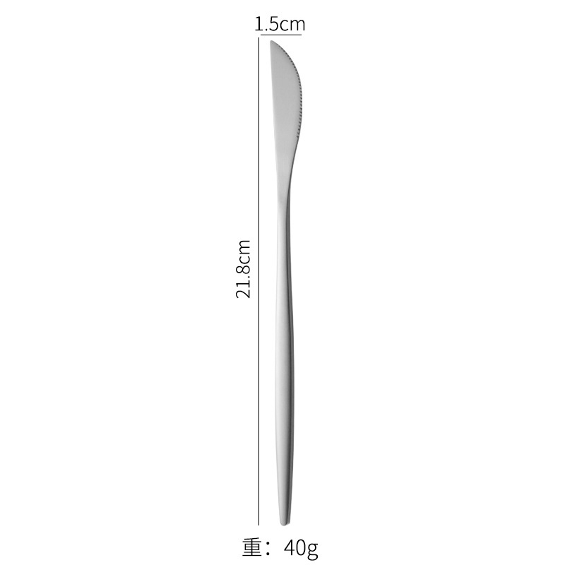 Couleur d'origine poncée - couteau de table