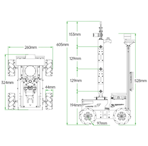 ROS Robot auto alimentato da Jetson Nano SLAM sviluppo e configurazione diversificata braccio Robot di visione ad alte prestazioni - Product Image 3