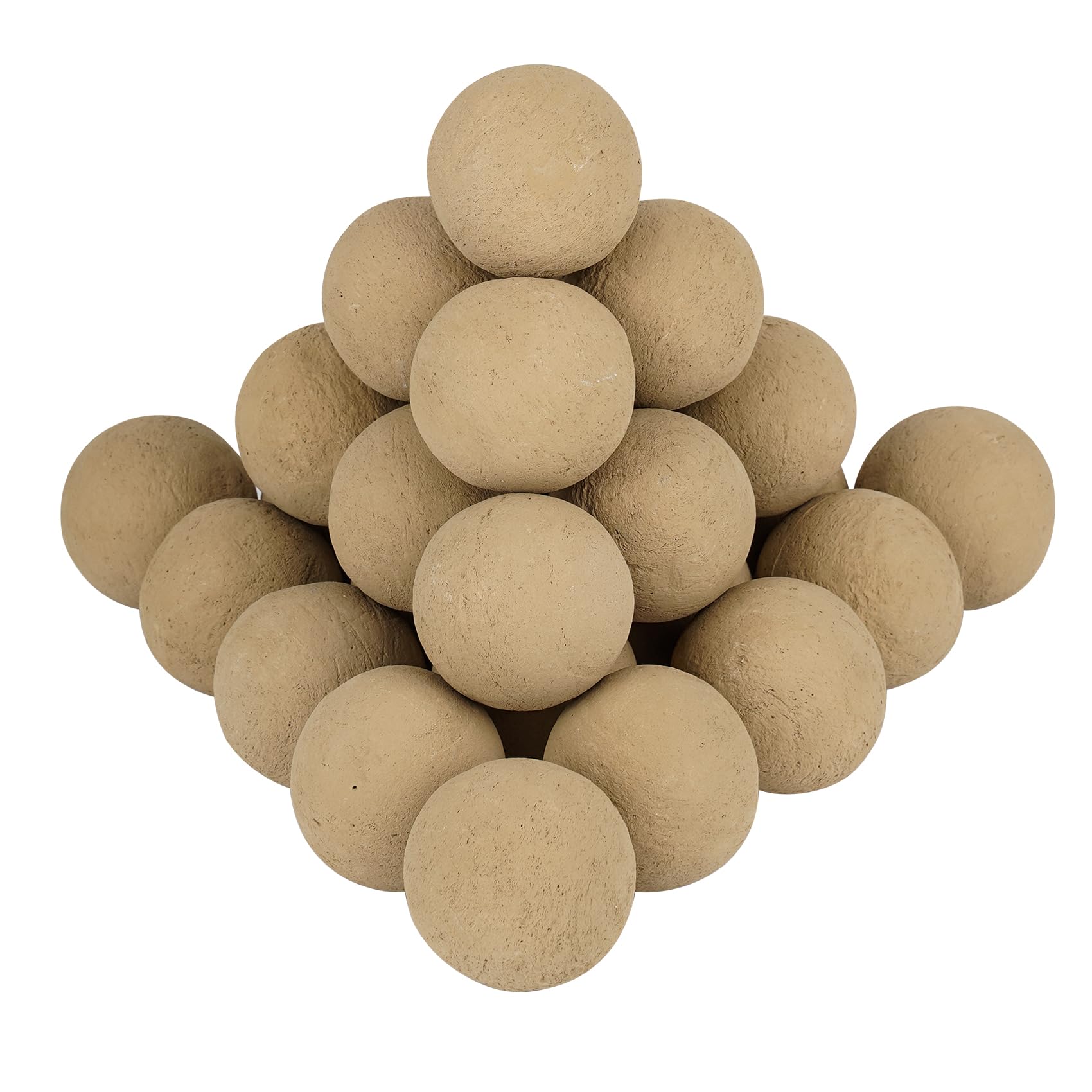 2 Inch Beige Ceramic Fire Balls