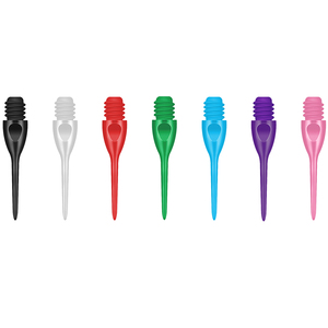 CL072BAショートスモール235mmプラスチックダーツチップ8色ソフトポイント - Product Image 1