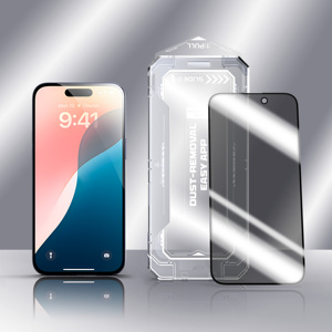 ฟิล์มกระจกนิรภัยกันฝุ่นปกป้องหน้าจออย่างง่ายสำหรับ iPhone 15 14 13 16 17 PRO MAX XR SE 6 7 8 PLUS - Product Image 3