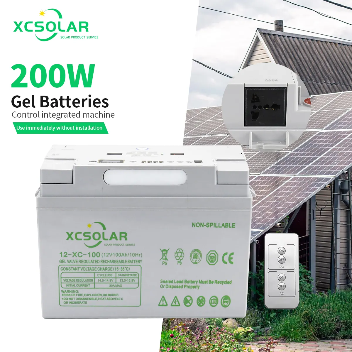 XC All Electric Power Station Complete Kit 500W 1KW 2KW 3KW 220V Manufacturer Power Bank Home Backup Power Station