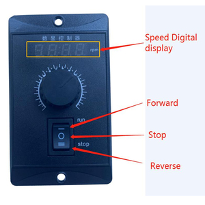 6w-250w US Type Single Phase 110V 220V <strong>Variable</strong> <strong>Speed</strong> Motor <strong>Controller</strong> with Digital Display - Product Image 2