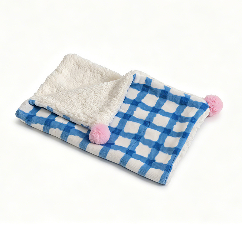 Plaid bleu