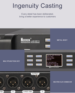 Procesador de audio profesional con tecnología DSP de frecuencia de muestreo de 96kHz para entrada/salida AES/EBU-Equipo de sonido de audio - Product Image 4