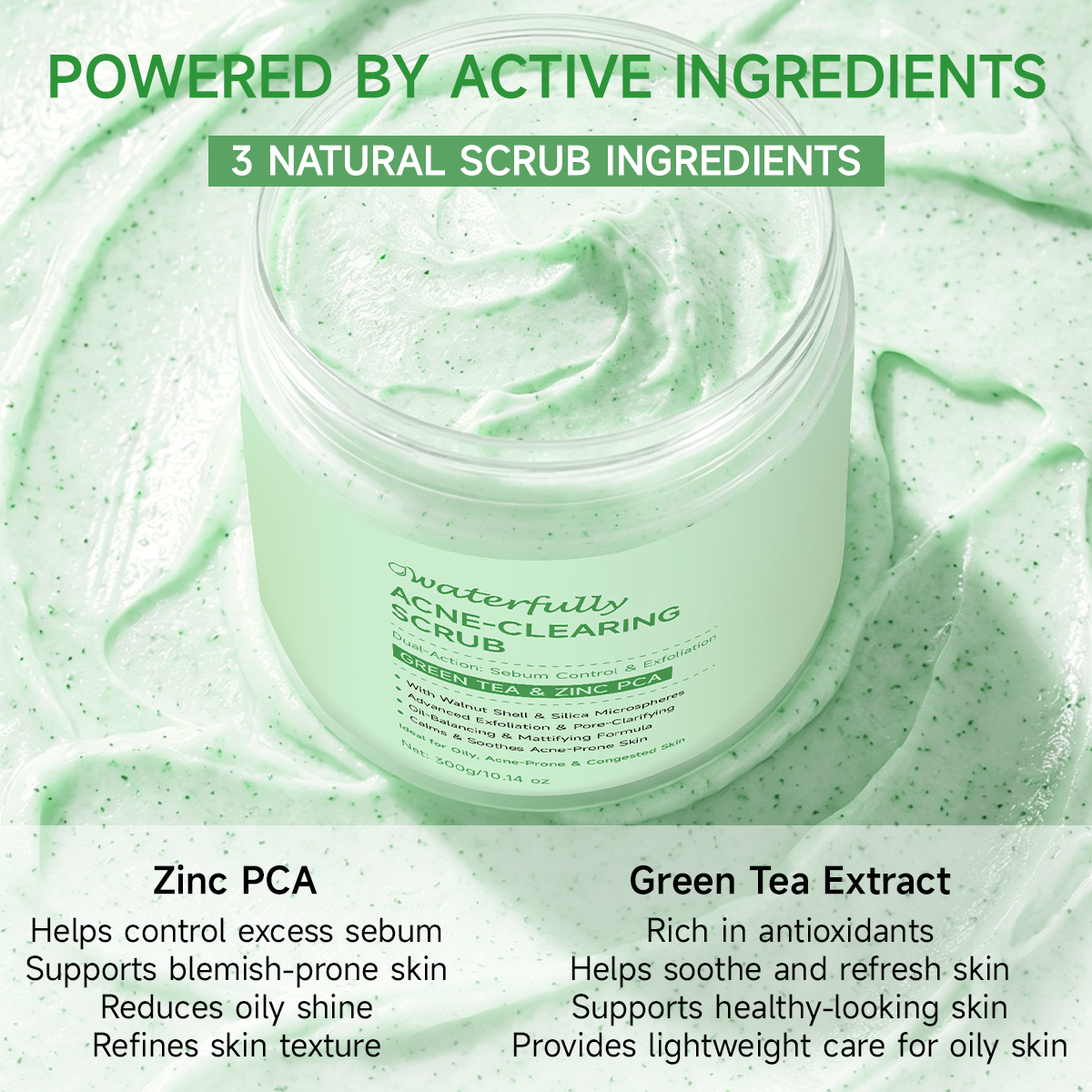 Gommage Purifiant des Pores au Thé Vert Anti-Acné & Zinc PCA
