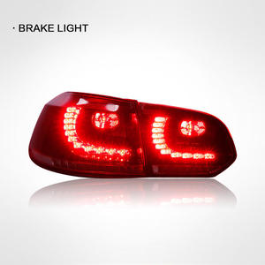 09-12 Golf 6 arka lambası meclisi için uygun yüksek 6/GTI/R20 arka lambası modifiye LED sürüş işık akış dönüş fren sinyal ışığı - Product Image 4