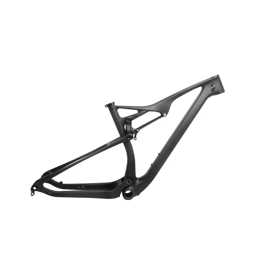 Cuadro mate UD de bicicleta de montaña suspensión completa de carbono 29er de alta calidad, hecho en EPS, marcos de 29mm de eje pasante, 142mm