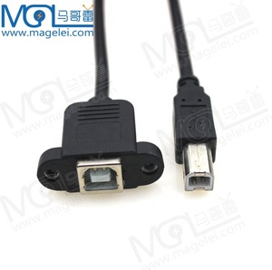 <strong>Traditional</strong> USB2.0 BM to BF with Ear and Fixed Screw Print Extension <strong>Cable</strong> USB Extend <strong>Cable</strong> - Product Image 6