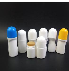 Doldurulabilir plastik kozmetik cilt bakımı 75ml PE Antiperspirant parfümler Deodorant tı silindir parfüm şişesi