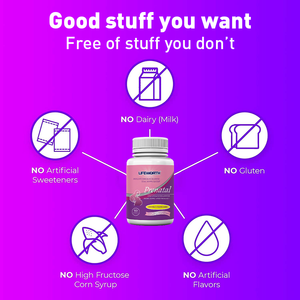 जीवनकाल प्रसवपूर्व धा एपा फोलिक एसिड आयरन बहु विटामिन प्रसवपूर्व कैप्सूल - Product Image 6