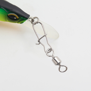 100pcs/bag Fishing Accessories Stainless Steel Rolling <strong>Swivel</strong> with Snap <strong>Size</strong> 14#~4/0# Connector with Reinforced Quick <strong>Swivel</strong> Pin - Product Image 3