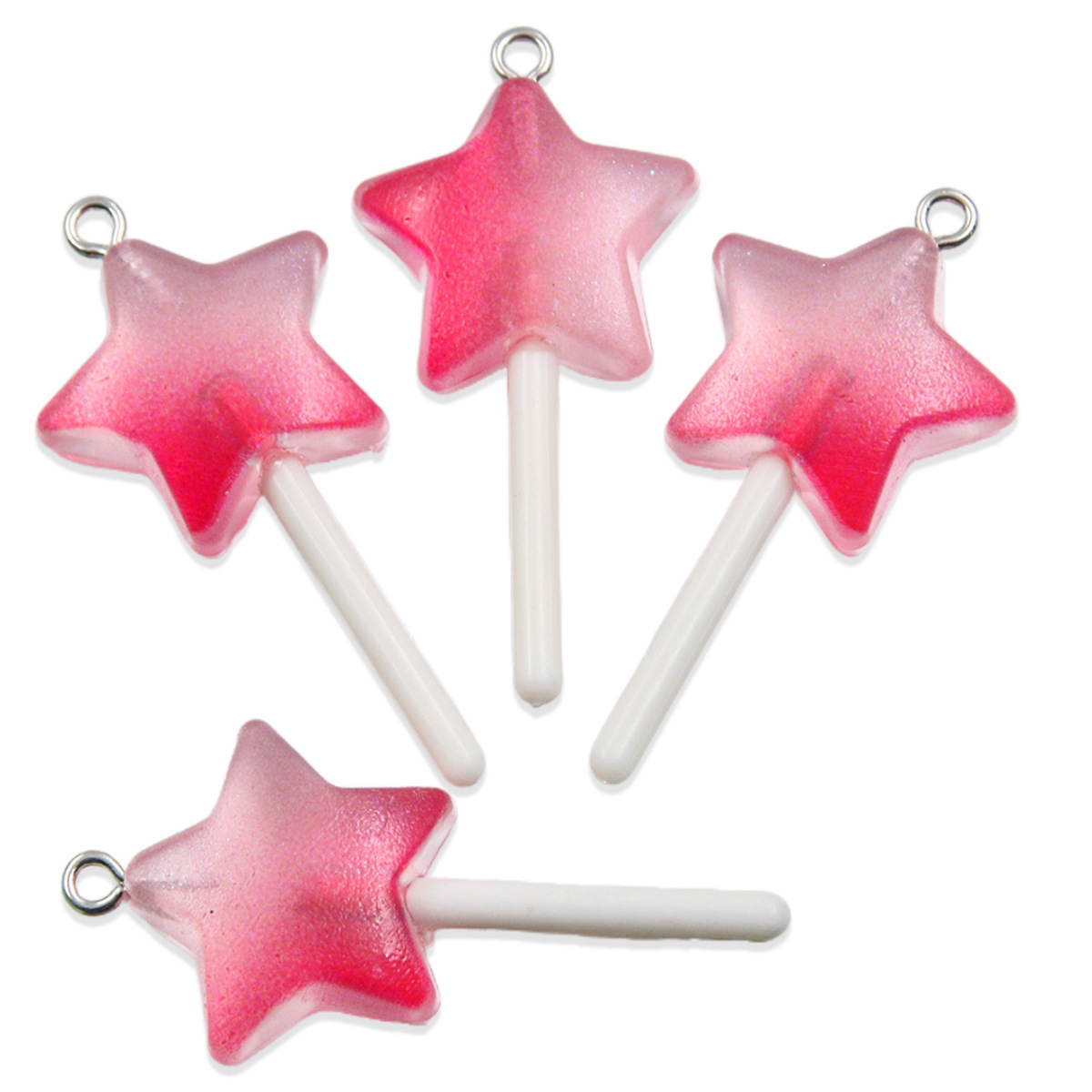 Estrella rosa de cinco puntas -21 * 44mm2g
