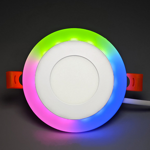 Çift çift üç renkli panel küçük LED tavan kırmızı yeşil mavi ışık ultra ince çift renkli led panel ışığı downlight - Product Image 2