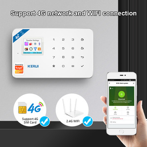 科睿最新图雅智能应用无线4G/2G GSM/WIFI家庭安全报警系统，带门传感器PIR检测器警报器SOS系统 - Product Image 6