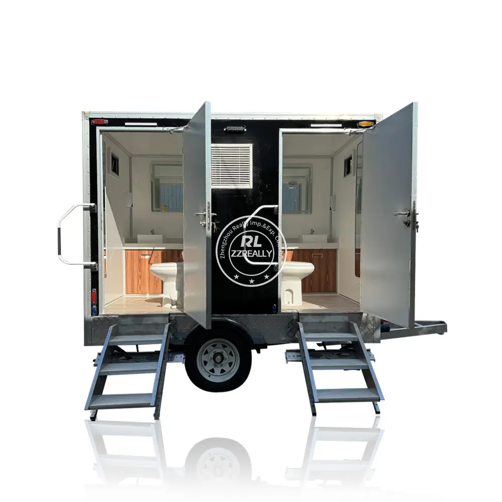 2024 Portable Restroom Toilet Trailers Outdoor Portable Toilet Shower For Adults Mobile Temporary Toilet Room With Shower