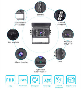 Factory Auto Truck <strong>Reverse</strong> Assistant <strong>Backup</strong> Radar Detector Camera Monitor Car Parking <strong>Sensor</strong> with 4 / 8 <strong>Sensor</strong> for Large Vehicle - Product Image 5