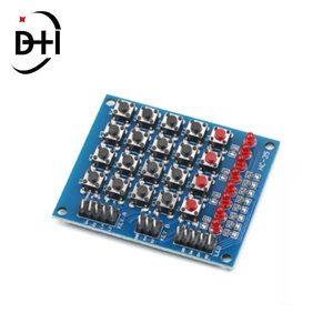 4x4 Matrix Tastatur 4*4 Tastatur Array Modul Taste Taste Membran schalter mit LED MCU Control Panel Board Pad DIY Kit für Arduino