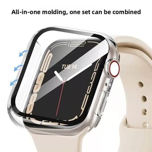 2-in-1 tam 360 derece İzle ekran koruyucu cam kapak kılıf Apple iWatch S10 S9 - Product Image 3