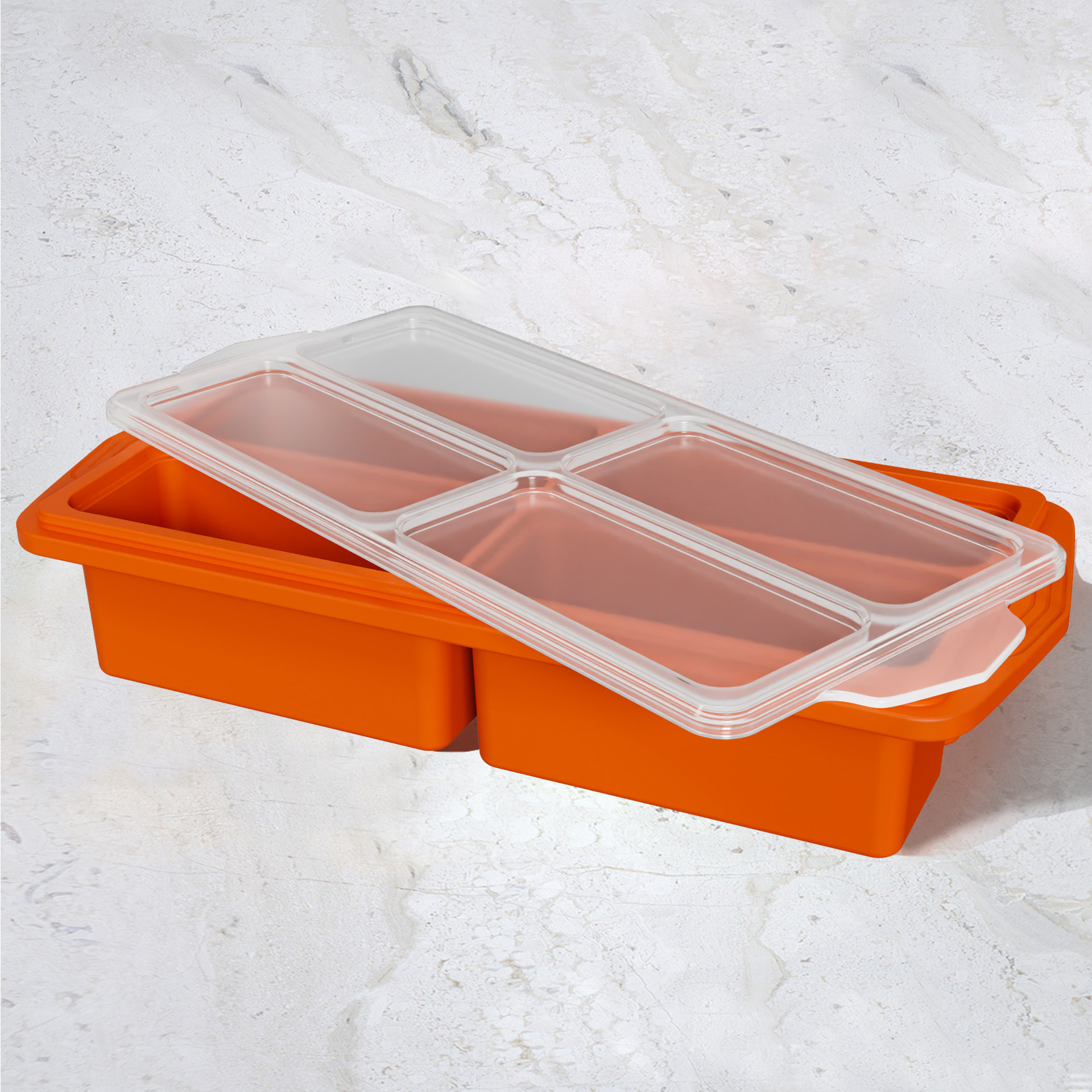 Anneau en acier 4-plus-orange