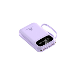 Alta CAPACIDAD 10W Salida 20W Entrada Pantalla LED Personalizable 10000mAh Mini Estación de Banco de energía portátil 4 Cables tipo C integrados - Product Image 2
